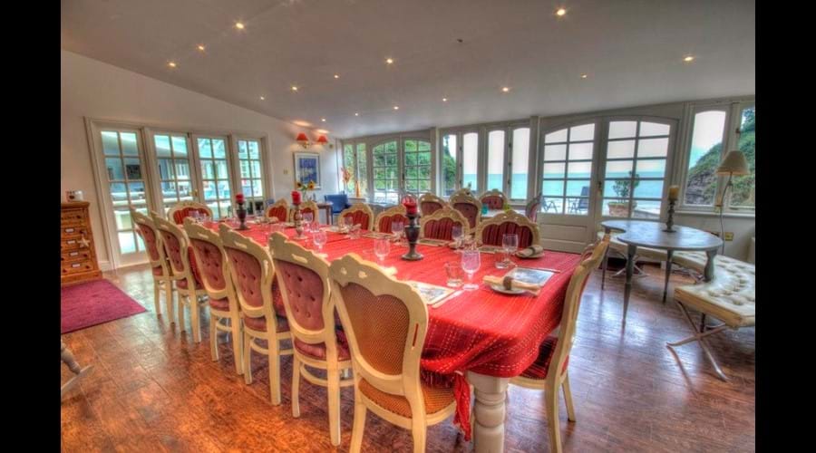 Dining Room with sea views